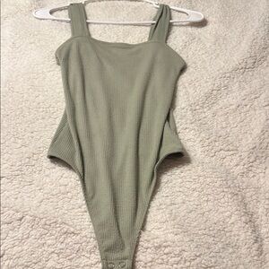 American Eagle Outfitters Green Bodysuit Top